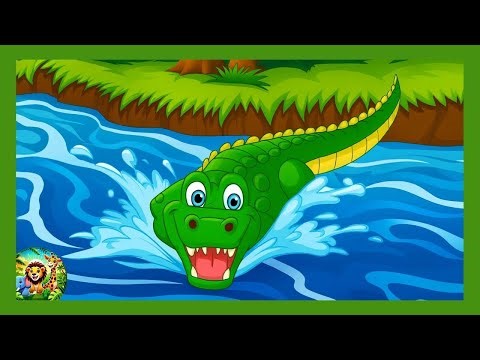 GREEN CROCODILE SONG 🐊 | Learning Colors Safari Animals | Fun Kids Songs