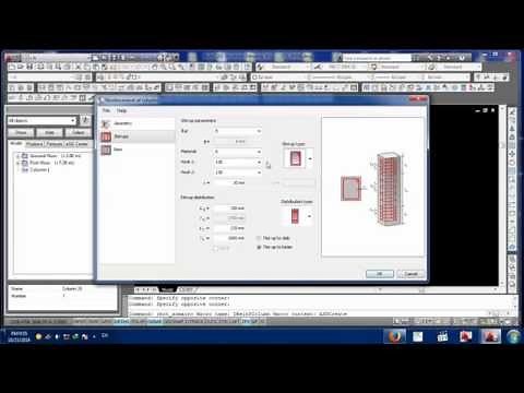 AutoCAD Structural Detailing reinforcemens column 1