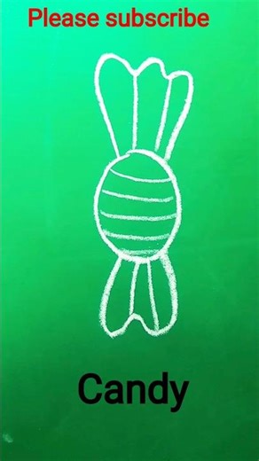 How to Draw a Cute Candy 🍬 | Easy Candy Drawing #shorts #tweening #art