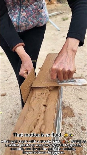 Plastering Walls – Smooth Finish with Two Trowels 🧱✨