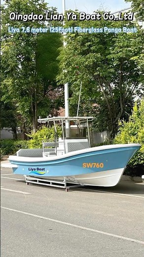 Liya 7.6m (25ft) Fiberglass Panga Boat for Sale - Deep-V Fishing & Leisure Vessel