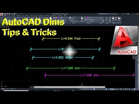 AutoCAD Dims Tips and Tricks Dimension Setting to Add Prefix and suffix. using Dimpost command