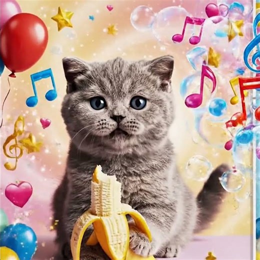 Watch This Adorably Cute Cat Eating a Banana in the Most Beautiful Video Ever!