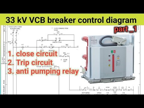 33 KV VCB breaker schematic diagram || how to read Electrical Drawing || closing circuit