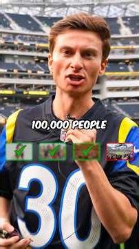 performing for 1 person vs. 100,000 people