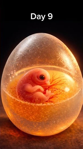 21 Days Inside a Chicken Egg… Unbelievable! 😳 #chicken #egg