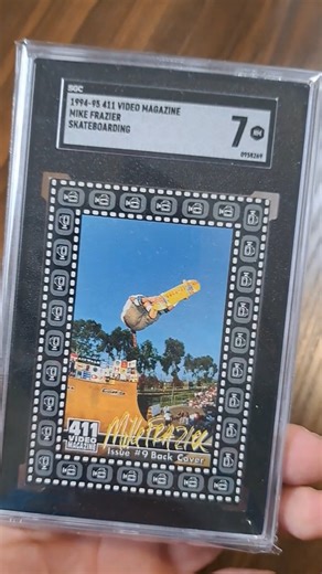 1994-95 411 Video Magazine 411vm Skateboarding Mike Frazier SGC 7 NM #skateboardcards