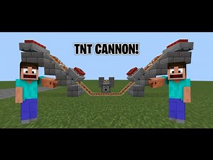 Easiest Minecraft TNT Cannon Tutorial!!!!