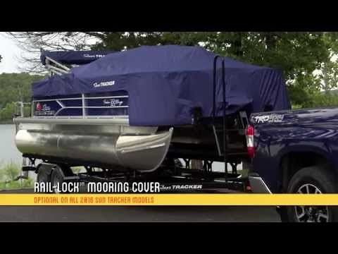 SUN TRACKER QuickLift™ Bimini Top and Rail-Lock™ Mooring Cover