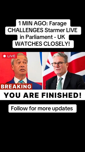 3.1K views · 74 reactions | 1 MIN AGO: Farage CHALLENGES Starmer ??? | Fact Point | Facebook