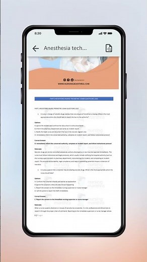 Anesthesia Technician Prometric Exam 2026 | MCQs + Review Material
