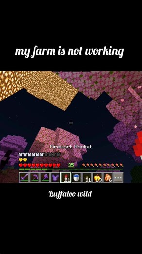 minecraft: my farm is not working🥺 #BuffaloWildMC #Minecraft #MinecraftShorts #TechnoGamerz #Mythpat