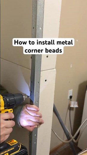 How to install metal corner beads for drywall