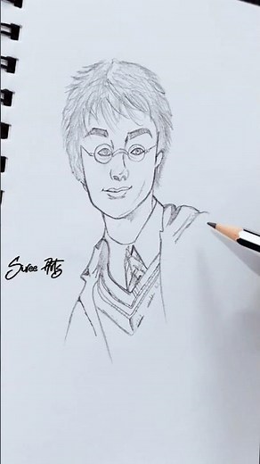 How to draw a Harry Potter Step by step tutorial easy #harrypotter #pencildrawing #harry