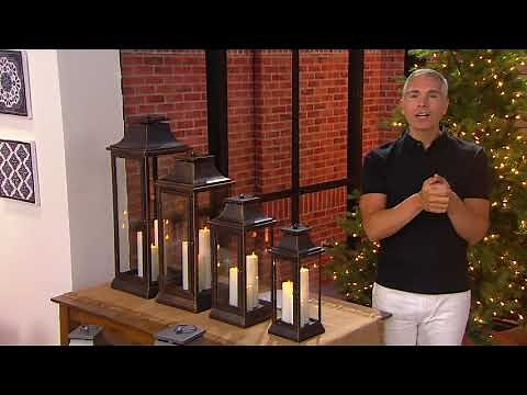 Luminara Heritage Tri-Candle Lantern Collection on QVC