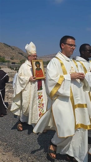 Magdala - the city of Mary Magdalene To celebrate the Feast of St. Mary Magdalene, the friars of the Custody of the Holy Land gathered in Magdala for a Solemn Mass. Presided over by the Custos of the Holy Land - Br. Francesco Patton, ofm - the celebration ended with a large procession around the archaeological site of the ancient city. #magdala #magdalena #MaryofMagdala #archeologicalsite #disciplesofchrist #holyland #catholic | Christian Media Center