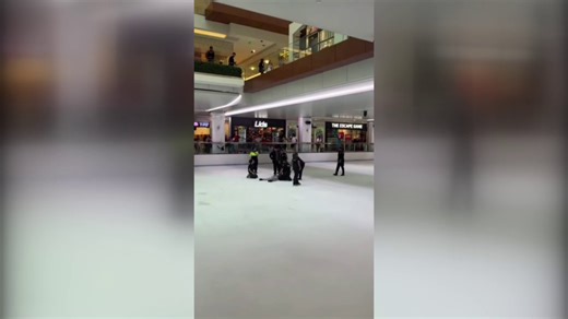 Houston Galleria incident: Shoplifter jumps from second story onto Galleria ice rink running from police