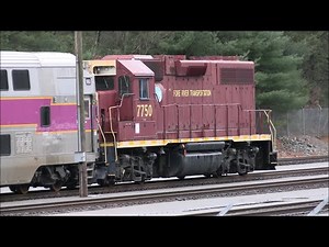 Fore River 7750, CSX, and MBTA in Middleboro, MA - 4/2025