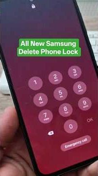All New Samsung Android 16, Remove Screen Lock.