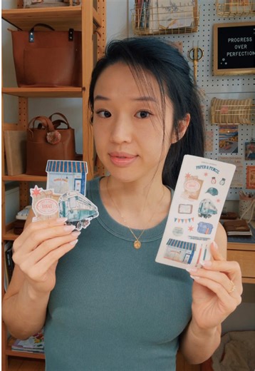 You can find these special edition stickers that I designed for @paperandpencilchicago at the Chicago Stationery Fest this weekend! The Sarica Studio x Paper & Pencil Collection makes its debut at @chicagostationeryfest (Friday-Sunday, March 13-15, 2026). They become part of the regular collection at Paper & Pencil on their 3rd birthday on May 16, 2026 🥳