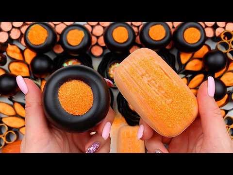 [ASMR]Compilation set★ASMR SOAP★Crushing soap★Cutting soap cubes★FOAM&GLITTER&STARCH★