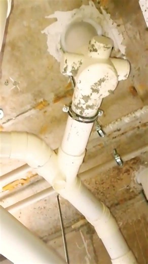 PVC hanging Drainage pipe installation |step by step |shortsfeed #shorts#shortvideo #viral