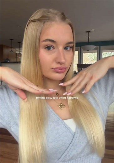 Easy Low Effort Hairstyle Tutorial