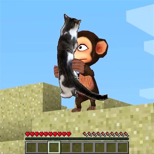 Meme Animals Cats and Dogs part 45 in Minecraft ( shorts version )