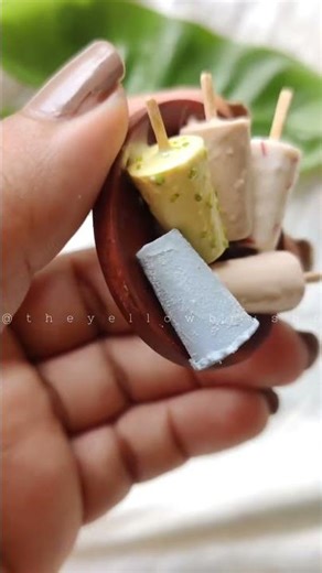 Kulfi #summer #icecream #miniaturecooking #kulfi #diy #craft #food #miniature #art