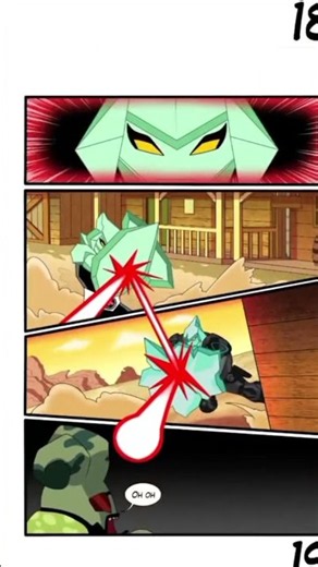 Ben 10’s Shock Rock Goes Beast Mode! ⚡💎🔥 #ben10 #comic