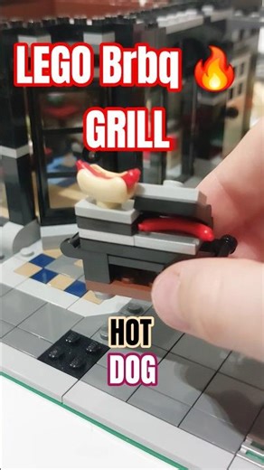 LEGO Brbq Fire GRILL Tutorial 🔥 #shorts #lego #grill