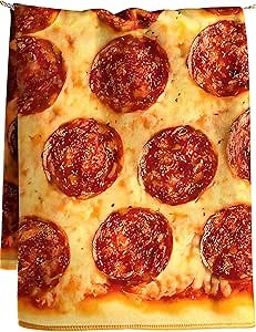 Kitchen Towels Dish Cloths Tea Hand Drying Cleaning Cup Towel Food Pizza Funny Absorbent Soft Quick Dry Decorative Cute Pattern Design Modern Decor Dishcloth Hostess Housewarming Choice Ideas