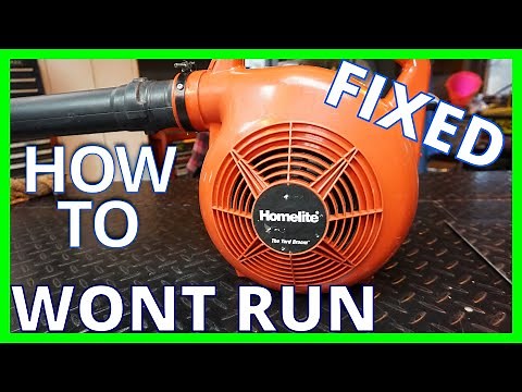 GET YOURS RUNNING ~How To Repair / Service - Homelite blower 2 Stroke (Any) Blower Using HIPA Parts