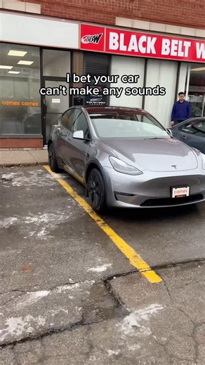 Can your car do this? 👀 Follow for a tutorial on how to change Tesla lock sound