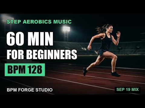 Step Aerobics for Beginners 💃 60 Min Nonstop | BPM 128 32 Count | Your First Step