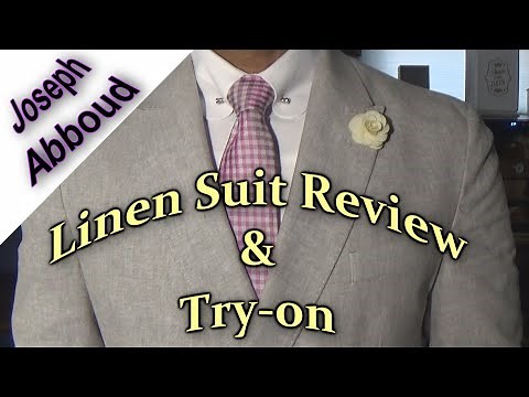 Linen Suit Review and Try-on: Joseph Abboud