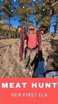 460 yard shot on an elk with the 30-06 | Her first Cow elk | South Dakota #hunting