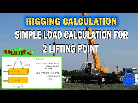 Basic Rigging Calculation for (Two) 2 Lifting Point #rigging #lifting #crane #heavylifting