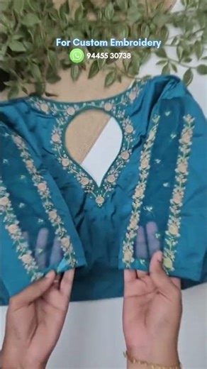 New model computer embroidery blouse at JISBOUTIQUE