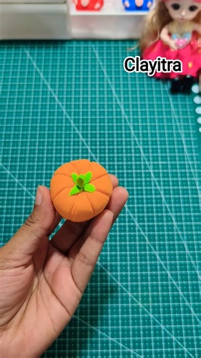 Clay Pumpkin Making 🎃 | Super Cute DIY Pumpkin #Shorts #pumpkin #diy #clay #art #2026 #asmr #viral