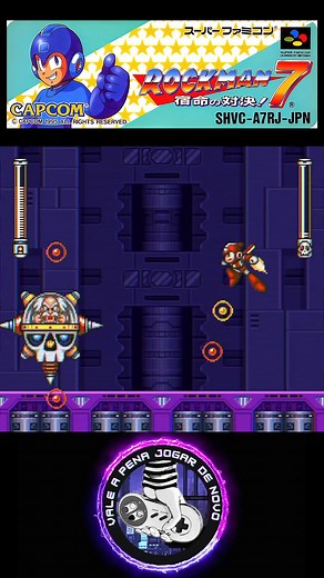 Mega Man 7, 1995 Capcom Super Nintendo #capcom #Supernintendo #retrogaming #retrogames #megaman7 | Vale a Pena Jogar de Novo