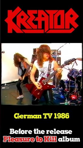 Kreator on TV 1986