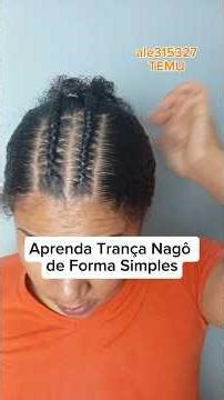 Learn in a simple way how to make cornrow braids with Temu gelatin.