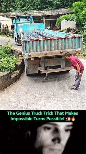 How This Giant Truck Moves Sideways in Tight Spaces! 🤯🚛 #shorts