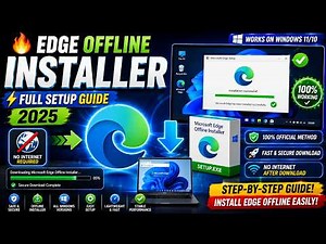 How to Download Microsoft Edge Offline Installer (Full Setup Guide 2025!)
