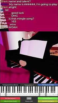 Judges React to My Squid Game Piano Performance! #roblox #piano