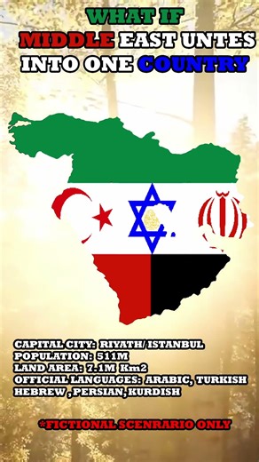 What if Middle East unites into one Country? #shorts