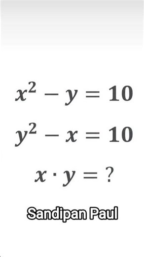 Solve this System of Equations | Math Challenge #Shorts