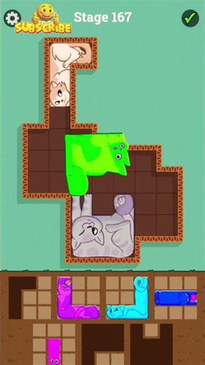 Puzzle Cats Level {{183}} | Can You Solve It? 🐱🧩 #Shorts