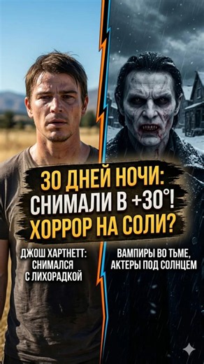 The coldest HORROR movie was filmed in 86°F heat?! The hellish set of 30 DAYS OF NIGHT 😱